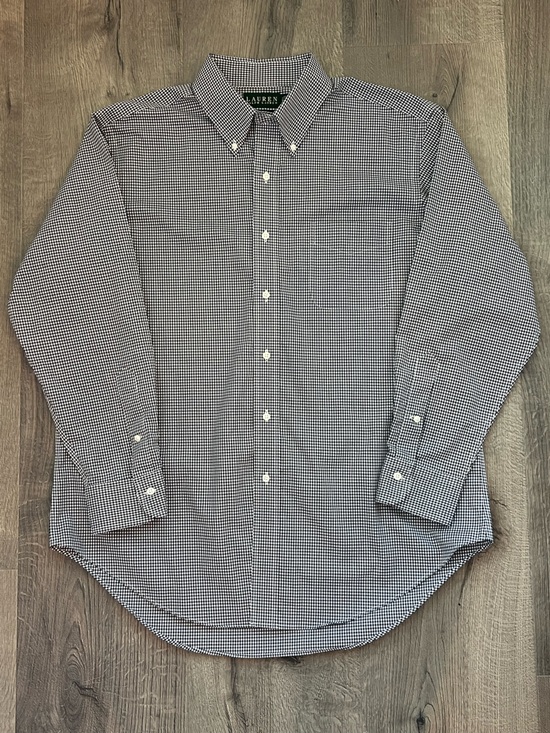 Ralph Lauren Other - Ralph Lauren B&W 100% cotton Gingham Button-Down
